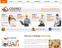 Tablet Screenshot of cooneycontracting.com
